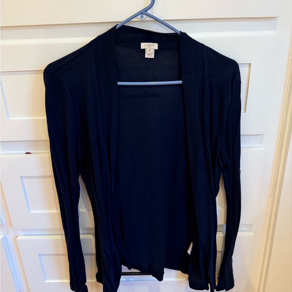 J.Crew Tissue Open Cardigan - Navy